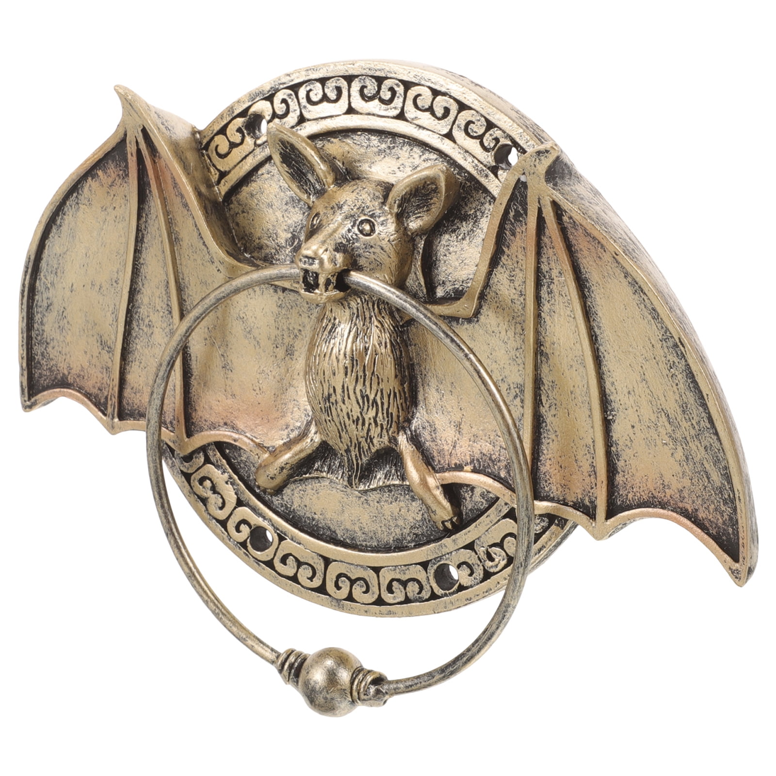 Resin Bat Door Knocker Dark Brown for Home Exterior Decoration ...