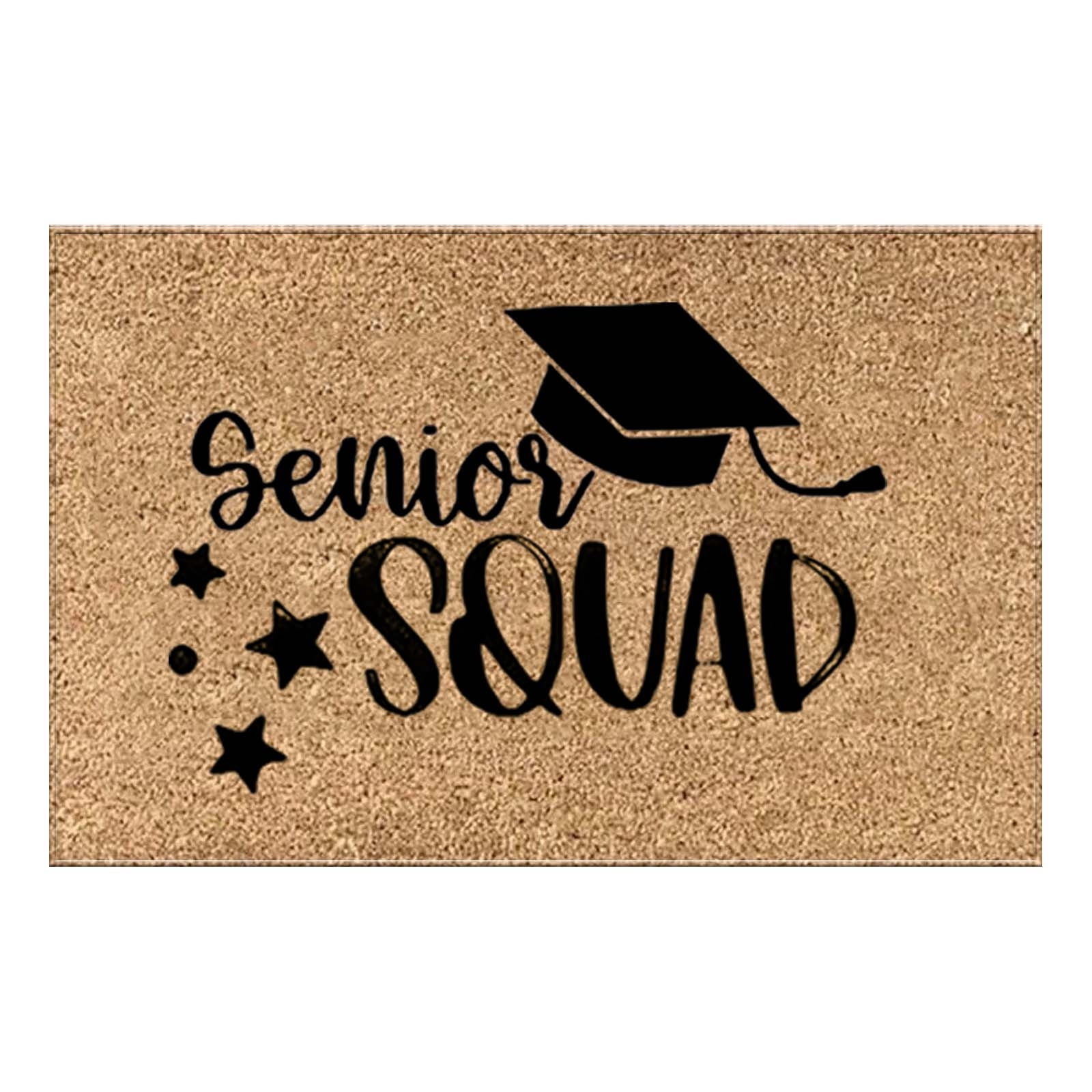 door mat outside entrance graduation door decorations class of 2024 ...