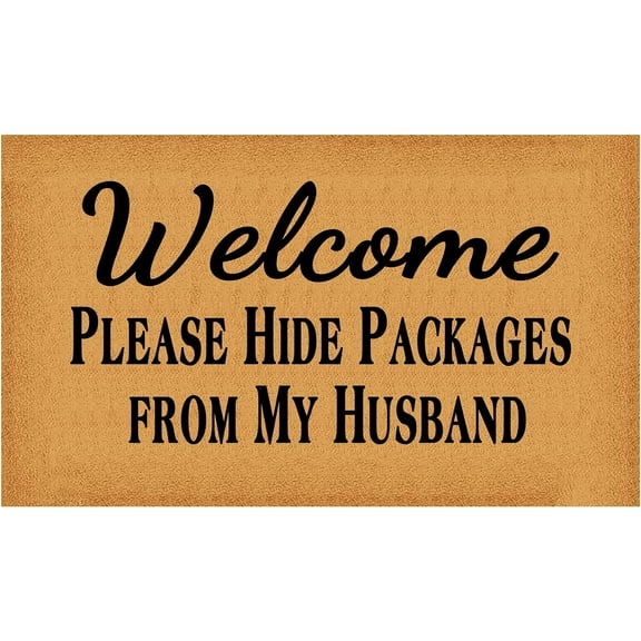 Nautical Boat Welcome Doormat Door Mat for Home House Entrance, Probably on The Pontoon Navy Blue Lake House Floor Mats for Outdoor Outside Entryway Rug 1624 Welcome Doormat Indoor.