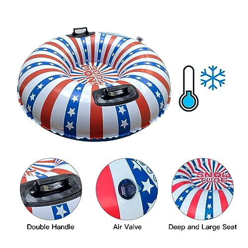 doorslay Snow Tube for Kids and Adults, 35/43 Inch Inflatable Snow ...
