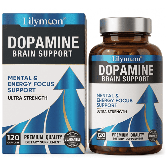 Lilymoon Dopamine Supplements for Mental Clarity and Brain Support, 120 Count
