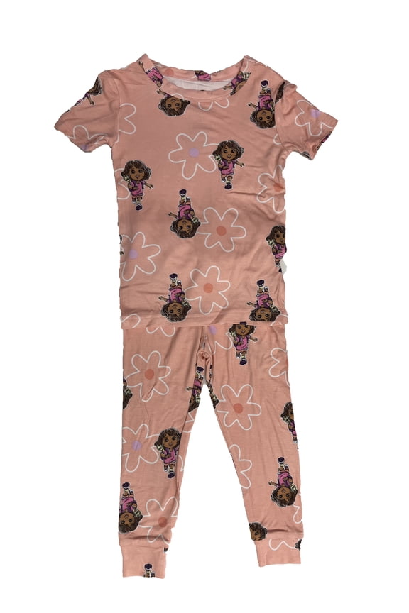 dora the explorer 2t short sleeve pajama set
