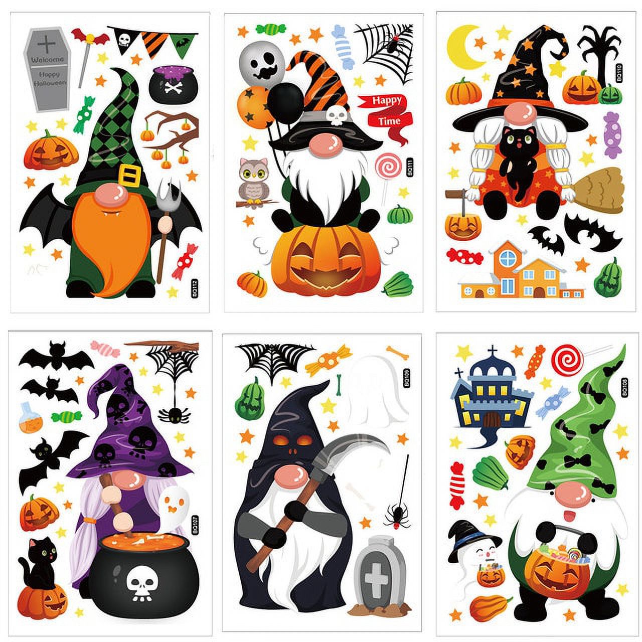 dosil Halloween Witch Bat Window Clings Halloween Window Stickers Glass