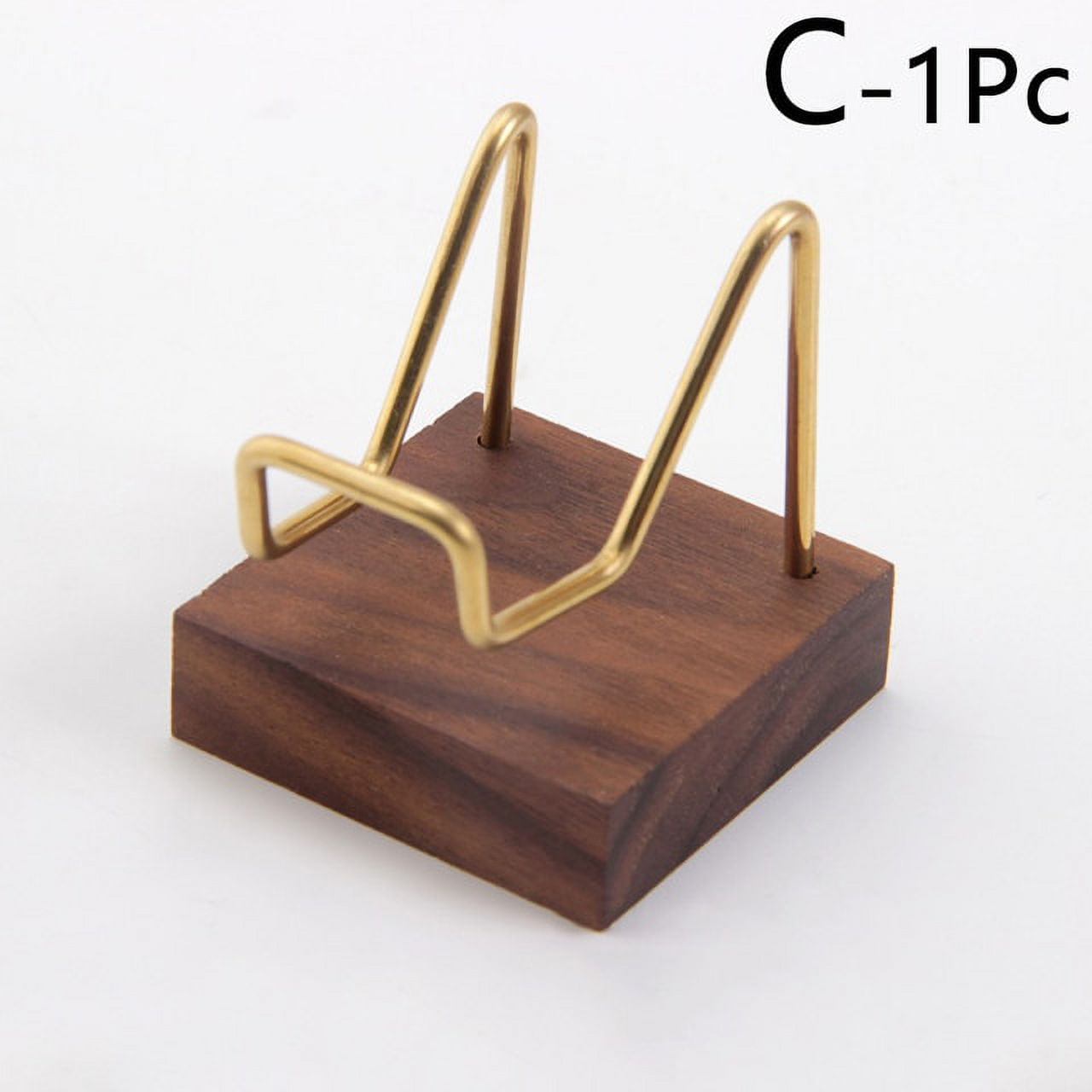 dosil Metal Arm Wooden Base Display Stand For Crystal Mineral Home