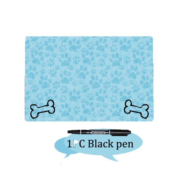 dosil Pet Bowl Mat Cat Meal Mat Dog Silicone Large Roll Edge Anti