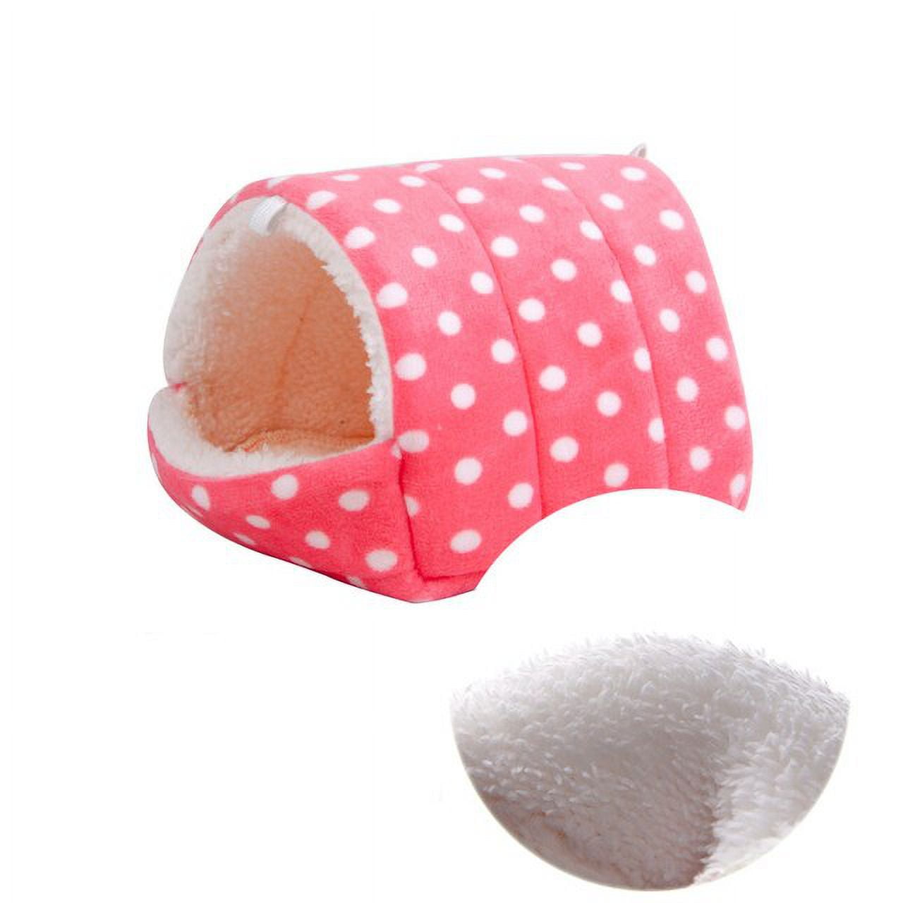 dosil Warm Plush Hamster Cage Guinea Pig Nest House Bed Small Animal