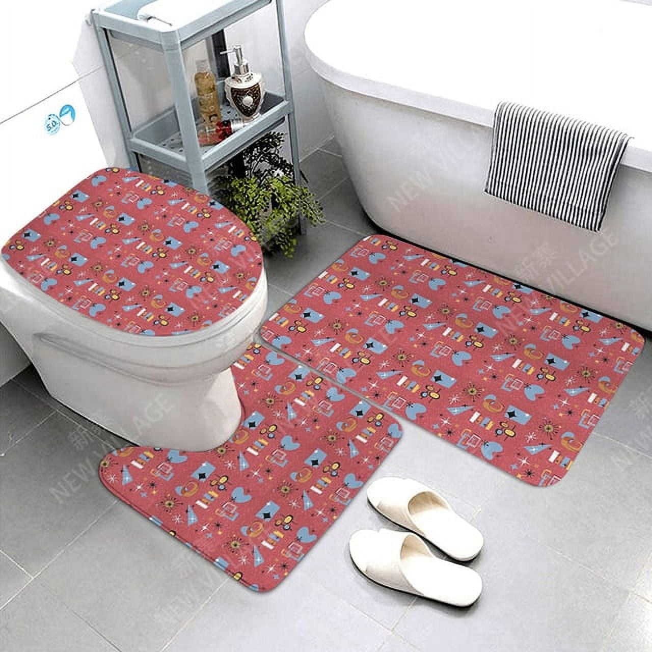 Anti-slip Bath Mat Bathroom Small Rug Shower Mat Decorative