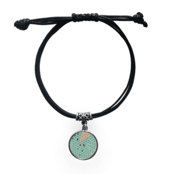 dot s art pattern bracelet leather wristband black jewelry