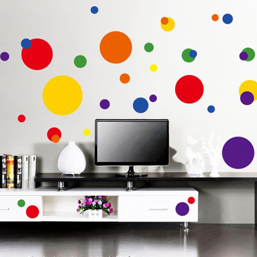 dot wall stickers 3 Sheets Art Dot Decal Sticker Wall Decor Removable