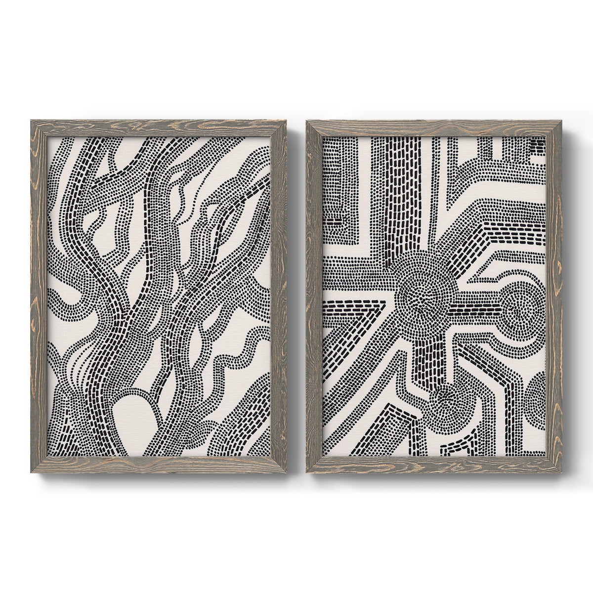 Dots and Dashes I - Premium Framed Canvas - Ready to Hang