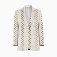 thumbnail image 1 of dots waves shades of green dots Men's Suit Blazer Casual Party Wear Slim Fit Suit Jacket Fashionable Luxury British Style Men Suit Coat, 1 of 5