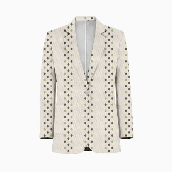 dots waves shades of green dots Men's Suit Blazer Casual Party Wear Slim Fit Suit Jacket Fashionable Luxury British Style Men Suit Coat