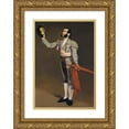 thumbnail image 1 of Édouard Manet 11x14 Gold Ornate Wood Frame and Double Matted Museum Art Print Titled - The Matador (1866-1867), 1 of 4