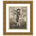 thumbnail image 1 of Édouard Manet 12x14 Gold Ornate Wood Frame and Double Matted Museum Art Print Titled - Mlle. Victorine in the Costume of an ‘Espada’ (1862), 1 of 4
