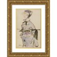 thumbnail image 1 of Édouard Manet 13x18 Gold Ornate Wood Frame and Double Matted Museum Art Print Titled - Woman in Travel Costume (1880), 1 of 4