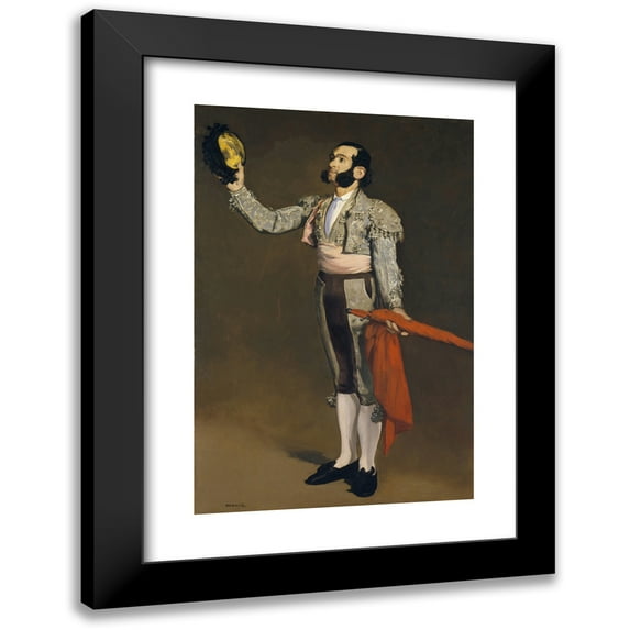 Édouard Manet 17x24 Black Modern Framed Museum Art Print Titled - The Matador (1866-1867)