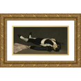 thumbnail image 1 of Édouard Manet 18x11 Gold Ornate Wood Frame and Double Matted Museum Art Print Titled - The Dead Toreador (Probably 1864), 1 of 4