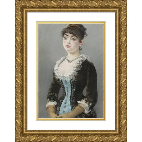 Édouard Manet 18x24 Gold Ornate Framed and Double Matted Museum Art Print Titled - Madame Michel-Levy (1882)
