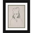 thumbnail image 1 of Édouard Manet 19x24 Black Ornate Framed Double Matted Museum Art Print Titled: Berthe Morisot (1872), 1 of 5