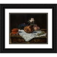 thumbnail image 1 of Édouard Manet 24x20 Black Ornate Framed Double Matted Museum Art Print Titled: The Brioche (1870), 1 of 5