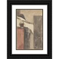 thumbnail image 1 of Édouard Vuillard 13x18 Black Ornate Wood Framed Double Matted Museum Art Print Titled - The&nbsp;Lamp (ca.&nbsp;1892), 1 of 5