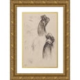 thumbnail image 1 of Édouard Vuillard 13x18 Gold Ornate Wood Frame and Double Matted Museum Art Print Titled - The Singer (ca. 1895), 1 of 4