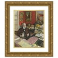 thumbnail image 1 of Édouard Vuillard 15x18 Gold Ornate Wood Frame and Double Matted Museum Art Print Titled - Theodore Duret (1912), 1 of 4