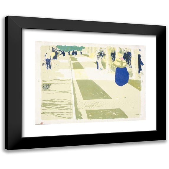 Édouard Vuillard 18x15 Black Modern Framed Museum Art Print Titled - The Avenue (1899)