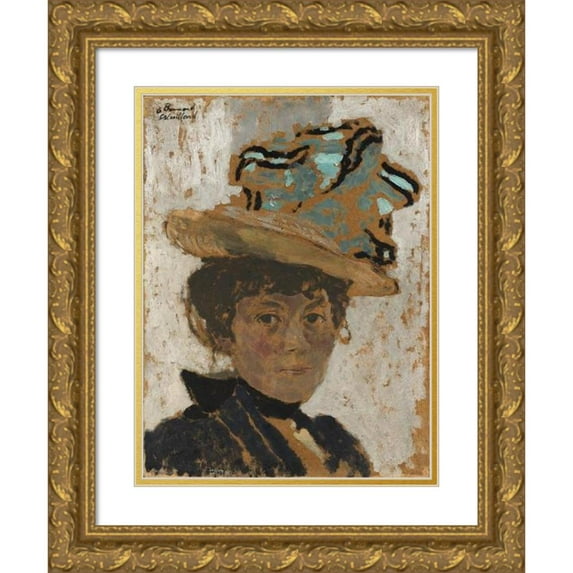 Édouard Vuillard 19x24 Gold Ornate Framed and Double Matted Museum Art Print Titled - Madame Bonnard (1895-1900)