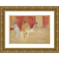 thumbnail image 1 of Édouard Vuillard 24x17 Gold Ornate Framed and Double Matted Museum Art Print Titled - Roussel Children at the Table (1902), 1 of 4