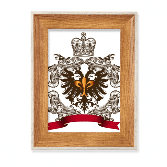 double-headed eagle emblem eu desktop wooden photo frame display picture art painting multiple sets