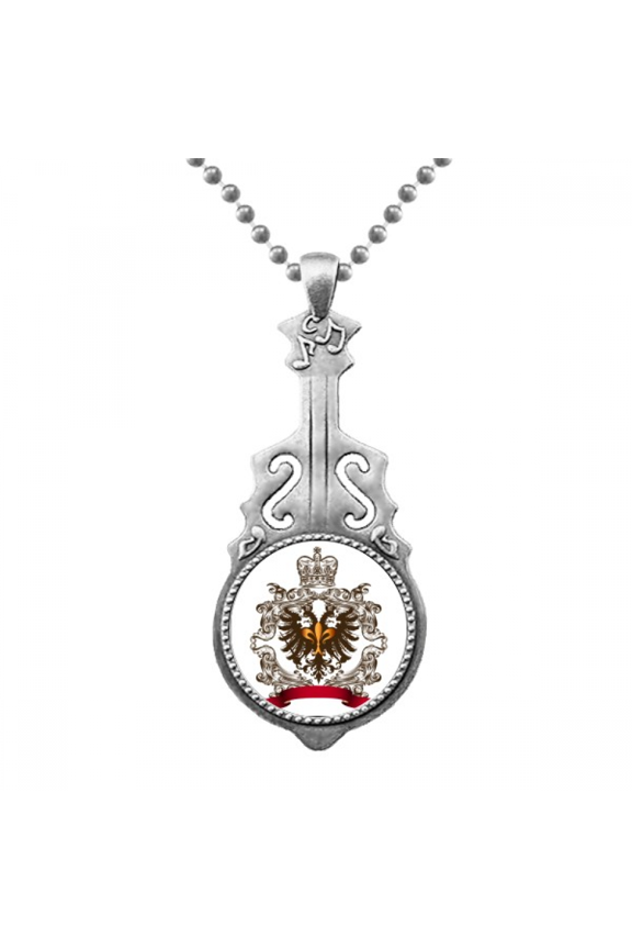 double-headed eagle emblem eu pendant jewelry music guitar torque hangtag