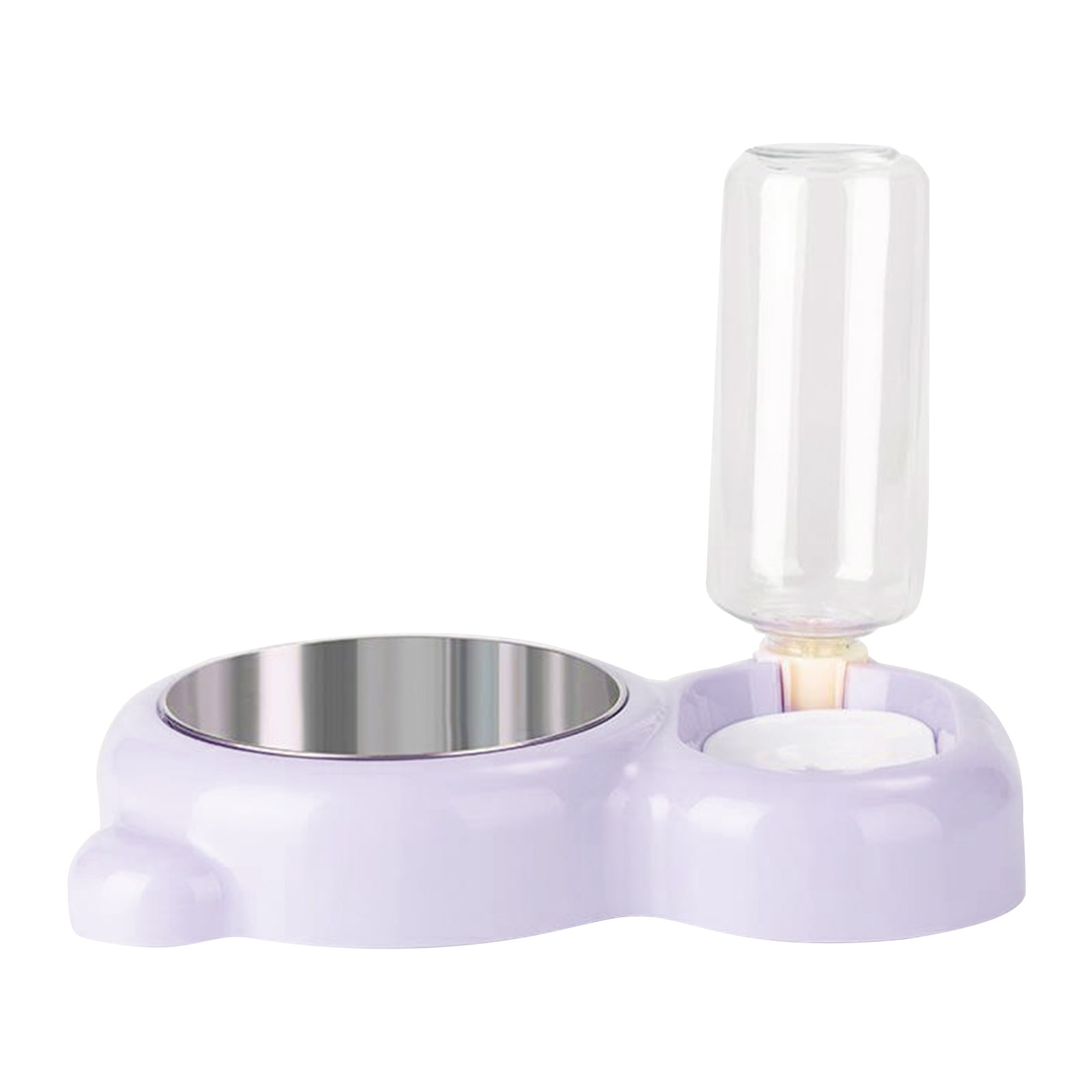 double puppy Bowls Pets Water and Food Bowl Set Pet Bowls Dish, Water Feeder with Automatic Water Bottle for Small Aniamls Rabbits Cats Dog