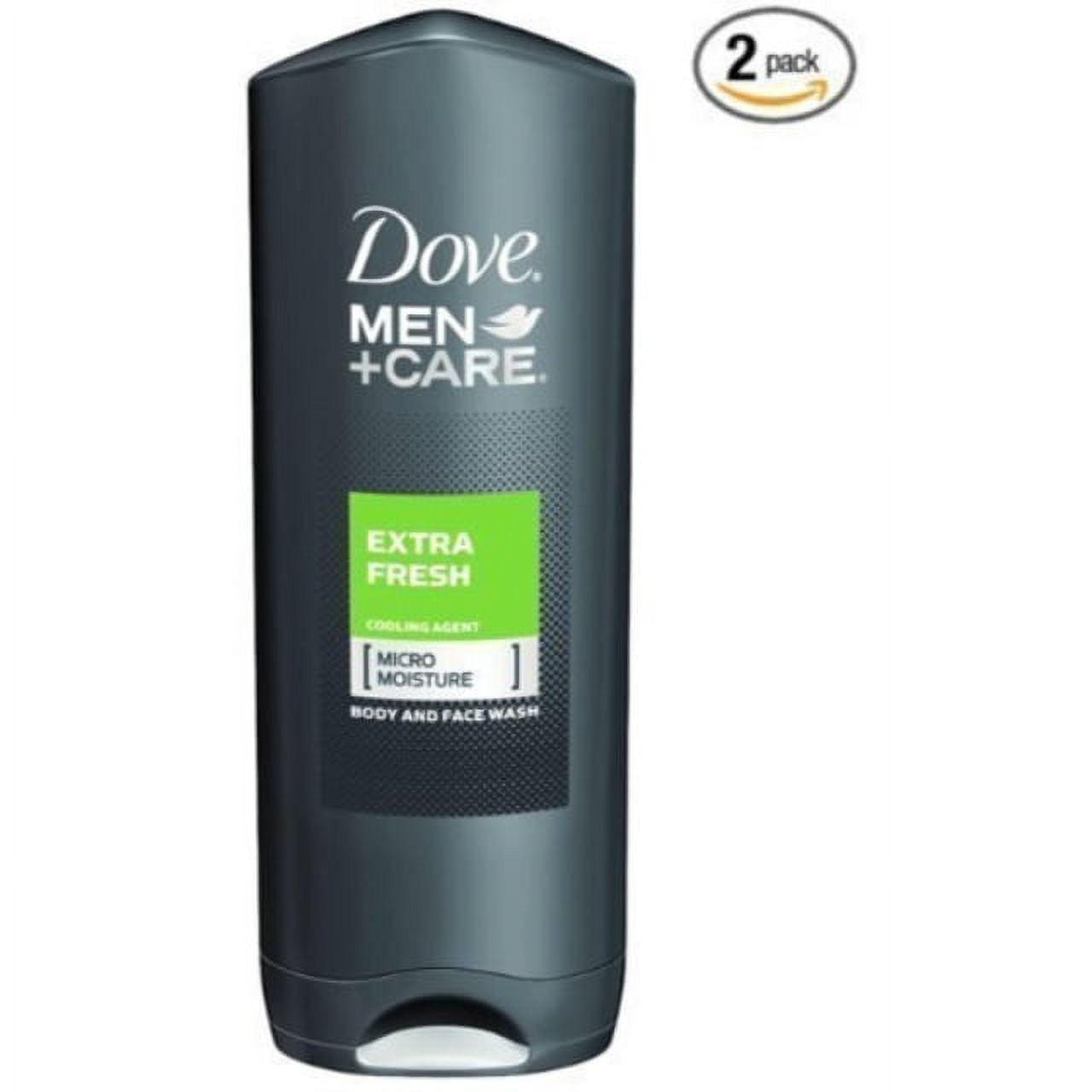dove men and care body and face wash, extra fresh, 13.5 ounce (pack of 2)