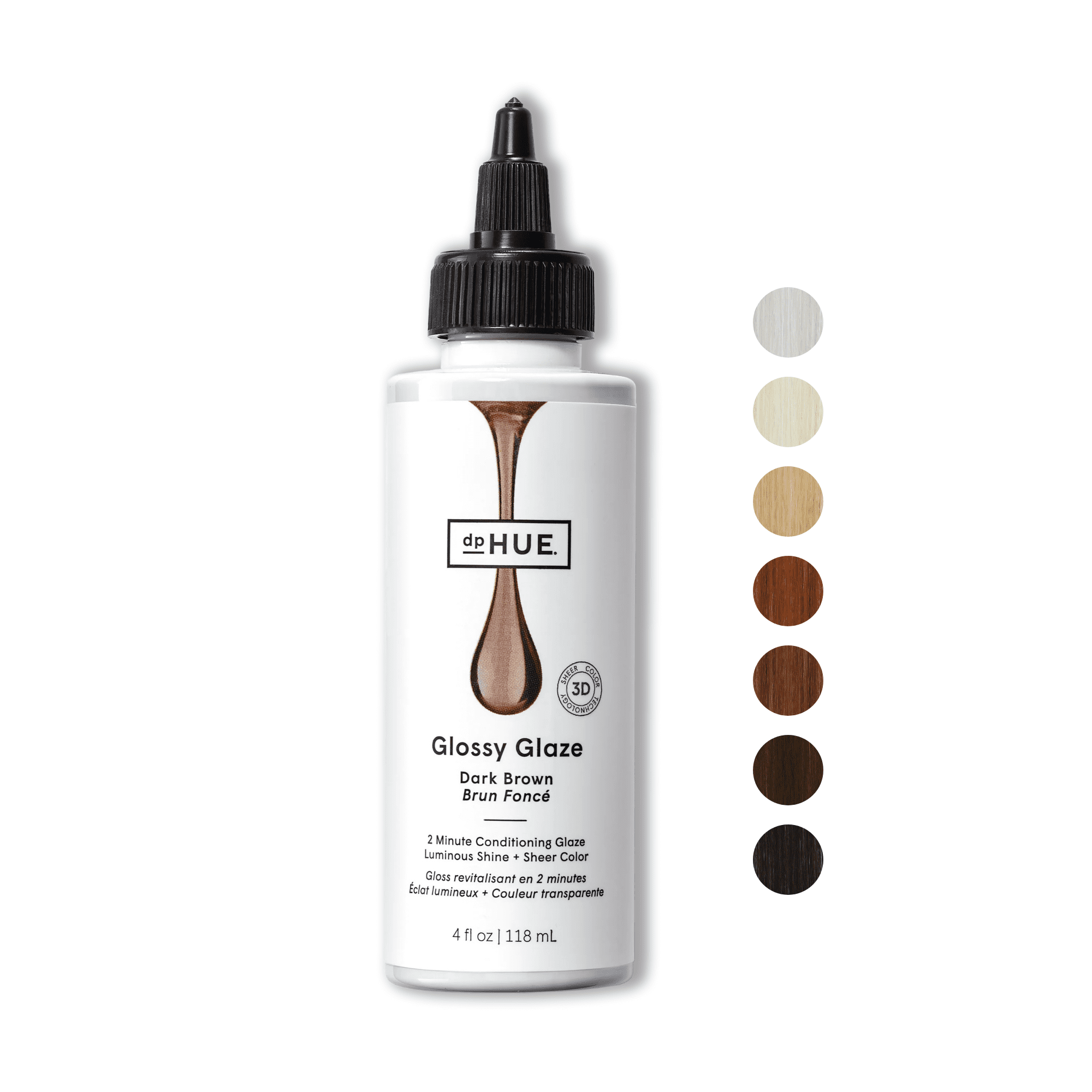 dpHUE Glossy Glaze- Dark Brown 4 oz