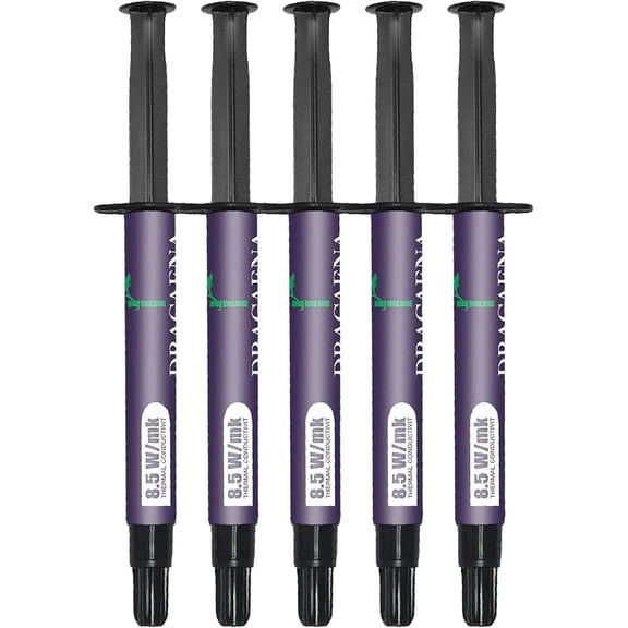 dracaena.io 5 pack of 4g Carbon-Based Thermal Paste, High-performance Compound for CPUs, Consoles, GPUs, Laptops,Thermal Interface Material-CT9,High Conductivity,Long Durability,Non-Conductive Design