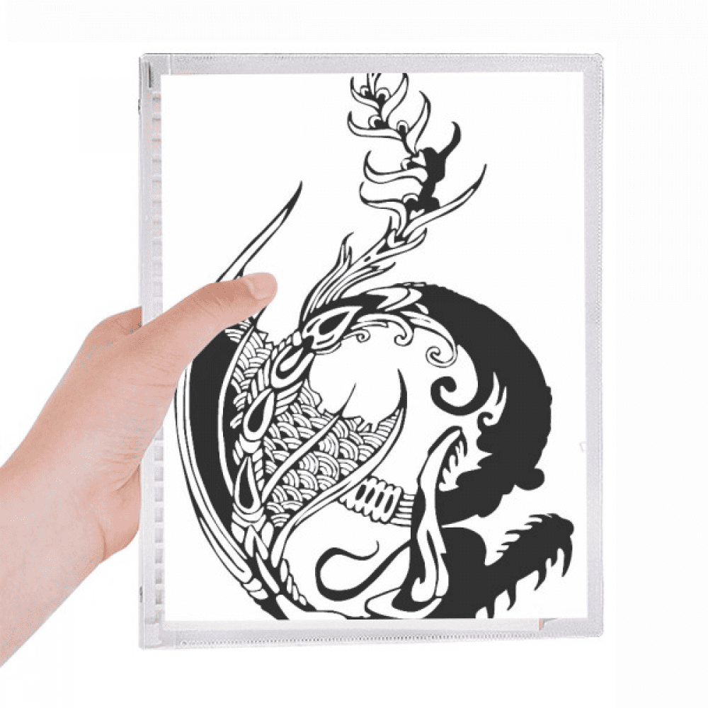 dragon painting china traditional notebook loose diary refillable journal statiry