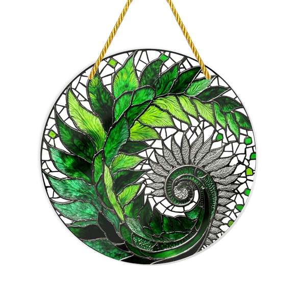 dragonfly wings patterns Water ripple Acrylic suncatcher design, 8x8in. IndoorOutdoor Decoration for St Paddy's Gift.