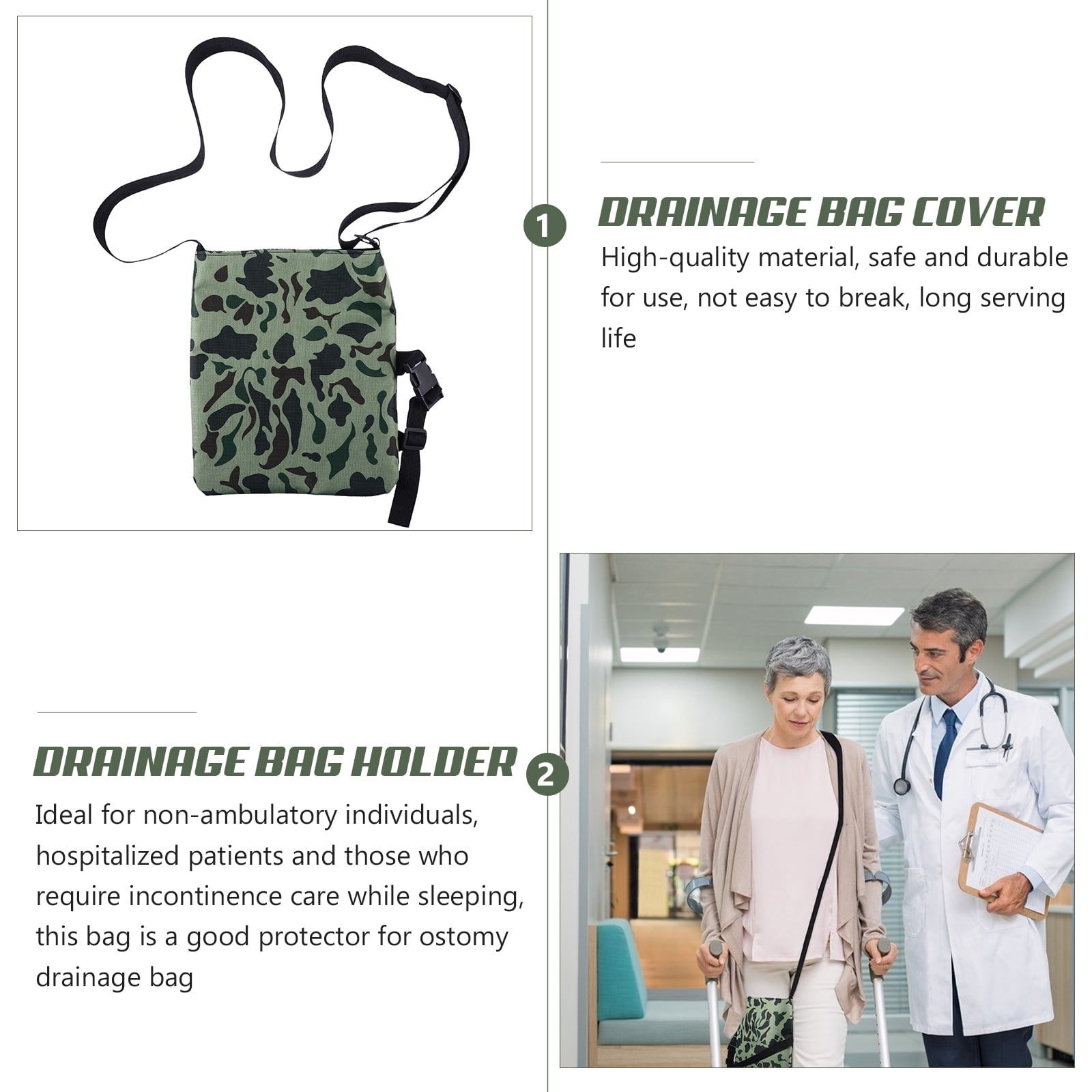 drainage bag cover 1000ml Urine Leg Bag Cover Washable and Comfortable