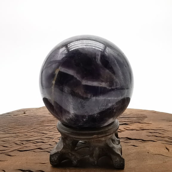 dream amethyst Crystal sphere Natural Healing Crystal carving ball for Reiki sculpture Healing and Crystal 0.6kg