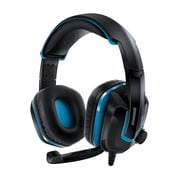 dreamGEAR PS4 Wired Headset, Black & Blue