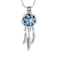 thumbnail image 1 of dreamcatcher urn necklace urns for cremation ashes cremation jewelry for ashes mini urns small urns-Color SteelBlue, 1 of 6