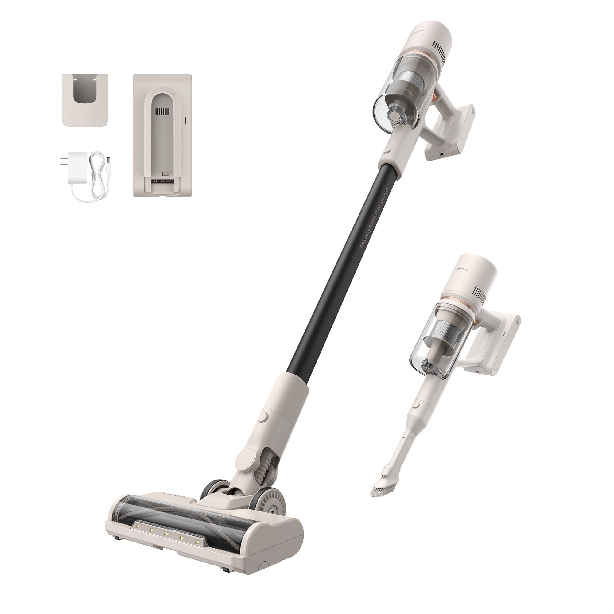 Ultenic U10 Cordless Stick Vacuum - 500W Motor, 45KPa Suction, 40 Min Runtime, 1L Dustbin, Self-Standing