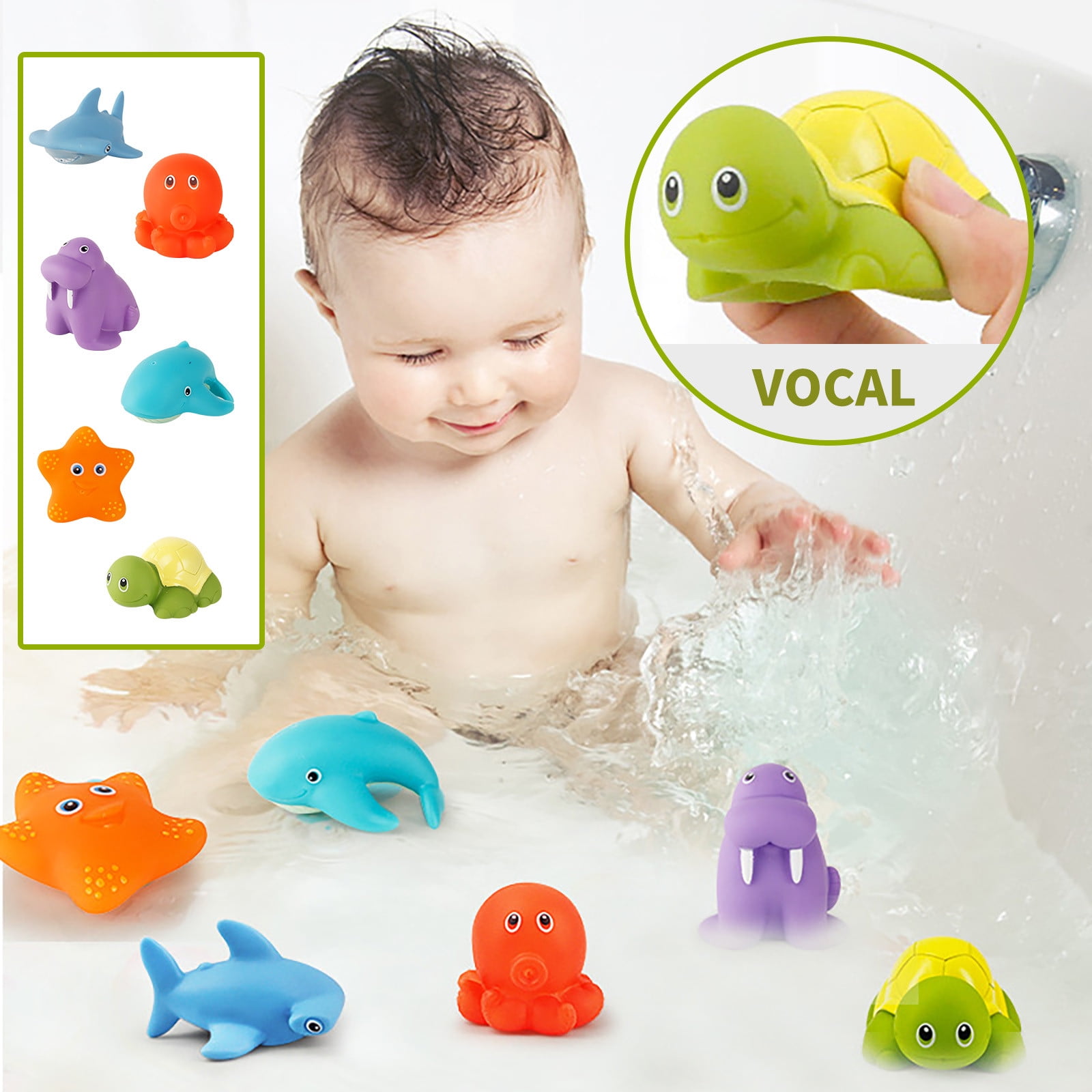 dreamlascar Bath Toy Children's Water Spray Temperature-sensitive Color ...