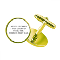 thumbnail image 1 of dreang world's best dad festival quote studded business metal cufflinks en, 1 of 4