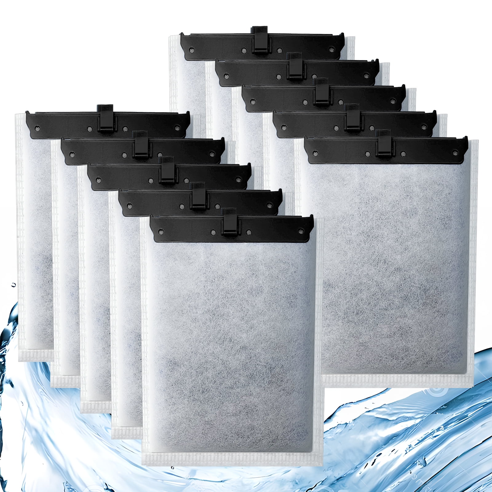 Driamor 10 Pack Large Filter Cartridge for Fish Tank Water, Compatible