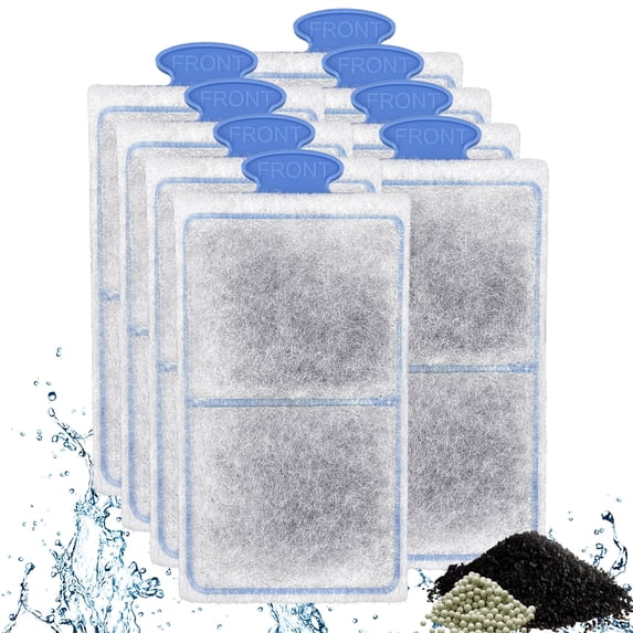 Driamor Aquatic Zeolite Filter Cartridge Refills for Top Fin PF10 Power Filters, 8 Pack