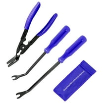 drill accessories Kilougeis 3Pcs Auto Clip Pliers Set and Fastener Remover Car Trim Removal Pry Tool Repair Kit with Storage Bag for Automotive Door Panel Upholstery Plastic Fasteners