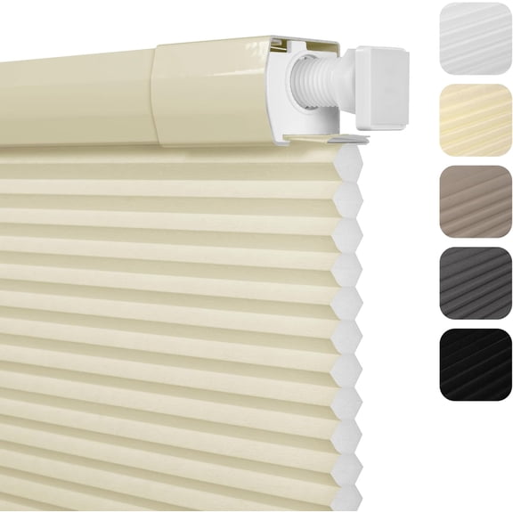 No drilling required, no tools needed. Transparent honeycomb curtains, cordless honeycomb curtains, pull-down curtains. Easy to install. Suitable for various windows Heat insulation and soundproofing