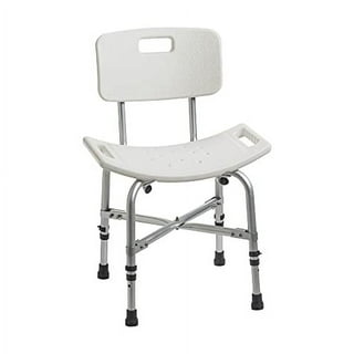 HSA/FSA Eligible Shower Chair with Arms and Back, Padded Shower Seat for  Inside Shower with Grab Bar/Toiletry Bag, Tool-Free Shower Seat for  Bathtub